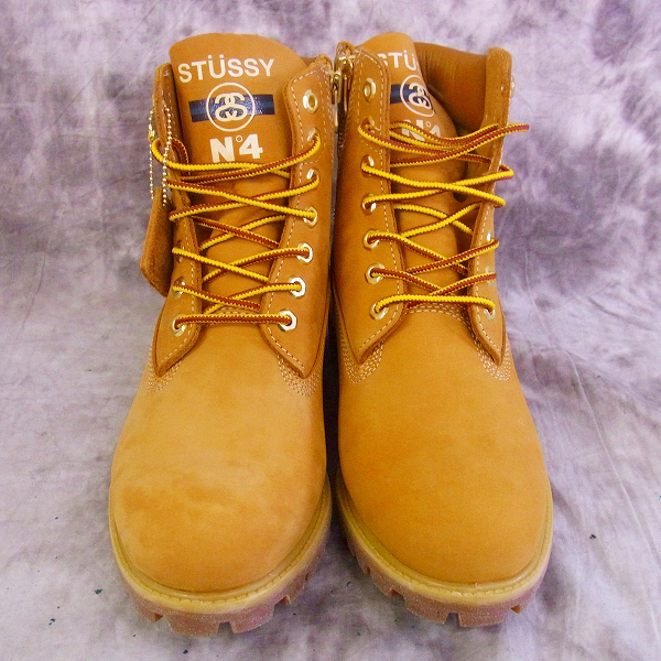 実際に弊社で買取させて頂いたTimberland×STUSSY/ティンバーランド×ステューシー 6インチブーツ 6129A/US9の画像 1枚目