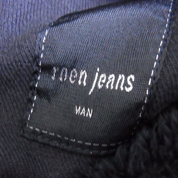 実際に弊社で買取させて頂いたRoen Jeans/ロエンジーンズ 襟ボアデニムジャケット ブラック/46の画像 2枚目