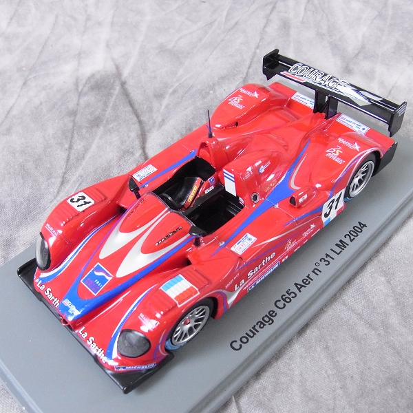 実際に弊社で買取させて頂いたSPARK/スパーク 1/43 ミニカー クラージュC65Aer 2004年ル・マン24時間 #31A.Frei/S0424