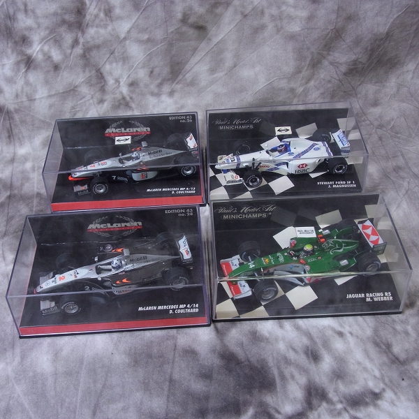 実際に弊社で買取させて頂いたMINICHAMPS/ミニチャンプス 1/43 McLaren MERCEDES MP 4/14/JAGUAR RACING R5等 4点SETの画像 3枚目