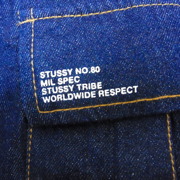 未使用】STUSSY/ステューシー カーゴデニムパンツ/インディゴ/34の買取