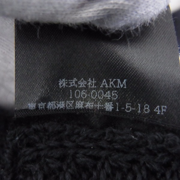 実際に弊社で買取させて頂いたAKM/エイケイエム 15AW WOL006 HEAVY WAFFLE V NECK Vネックニット/Mの画像 4枚目