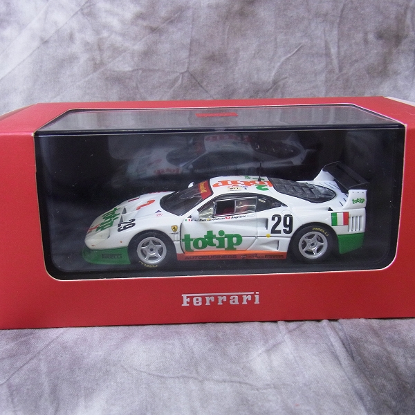 実際に弊社で買取させて頂いたHot Wheels/ホットウィール 1/43 ミニカー フェラーリ F40 #29 LE MANS 1994等 4点SETの画像 1枚目