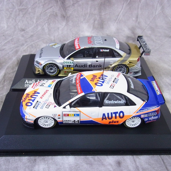 実際に弊社で買取させて頂いたMINICHAMPS/ミニチャンプス 1/43 ミニカー Audi A4 DTM/赤/白/青/銀 4点SETの画像 2枚目