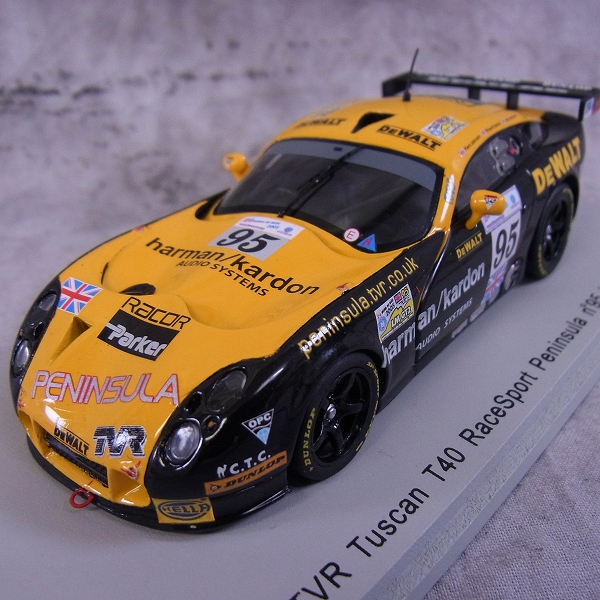 実際に弊社で買取させて頂いたSPARK/スパーク 1/43 ミニカー TVR Tuscan T40 Le Mans 2005 #95/S0220