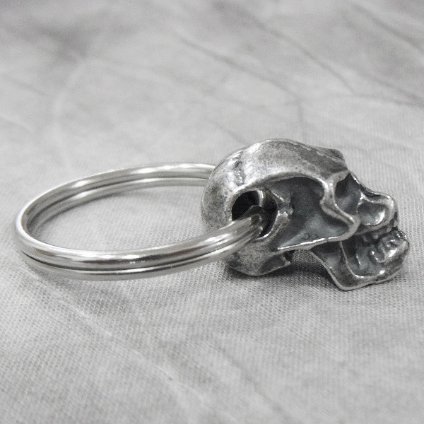 実際に弊社で買取させて頂いた★NECROMANCE/ネクロマンス Mean Skull Keyring ミーン スカル キーリング/頭蓋骨の画像 3枚目