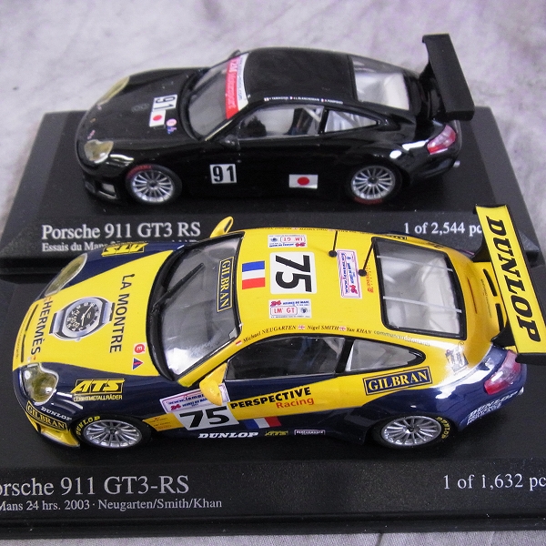 実際に弊社で買取させて頂いたMINICHAMPS/ミニチャンプス 1/43 ミニカー Porsche 911 GT3 RS等/ポルシェ 4点SETの画像 1枚目