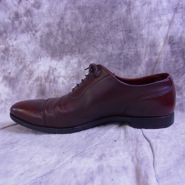 実際に弊社で買取させて頂いたCrockett&Jones/クロケット&ジョーンズ HURST ストレートチップ レザーシューズ 7.5Eの画像 4枚目