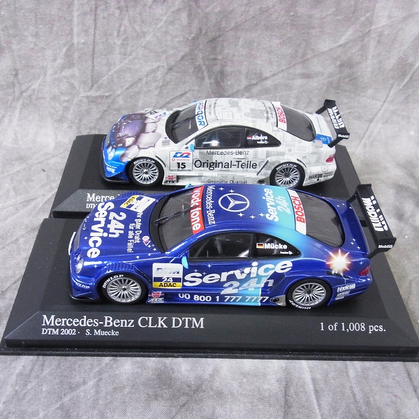 実際に弊社で買取させて頂いたMINICHAMPS/ミニチャンプス 1/43 ミニカー メルセデスベンツ CLK DTM 01等 4点SETの画像 2枚目