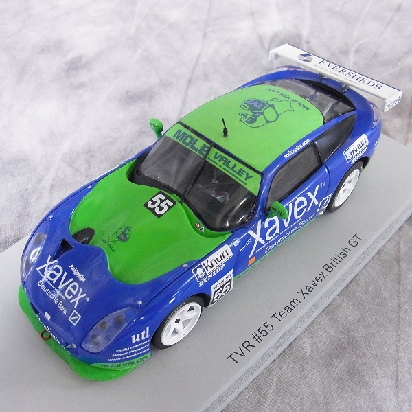 実際に弊社で買取させて頂いたSPARK/スパーク 1/43 ミニカー TVR 55 TEAM Xavex British GT