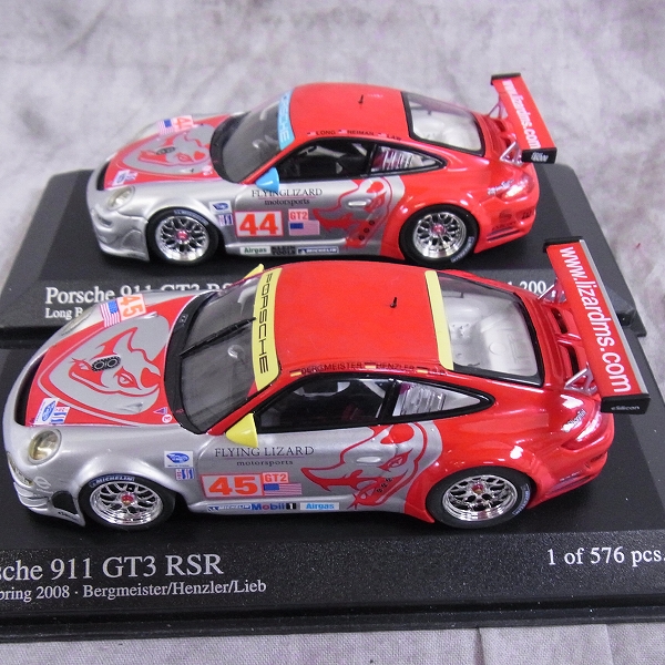 実際に弊社で買取させて頂いたMINICHAMPS/ミニチャンプス 1/43 ミニカー ポルシェ911 GT3 RSRほか 5点SETの画像 1枚目