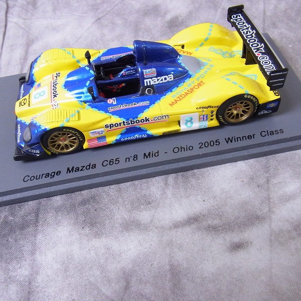 実際に弊社で買取させて頂いたSPARK/スパーク 1/43 ミニカー Courage Mazda C65 #8 Mid Ohio 2005/S0136 の画像 2枚目