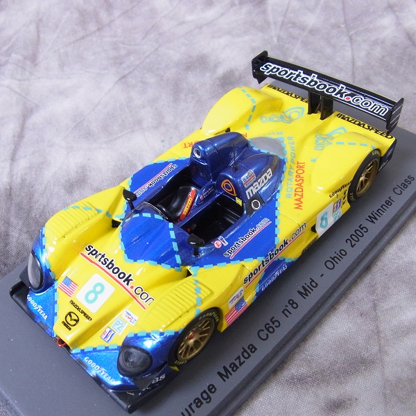 実際に弊社で買取させて頂いたSPARK/スパーク 1/43 ミニカー Courage Mazda C65 #8 Mid Ohio 2005/S0136 