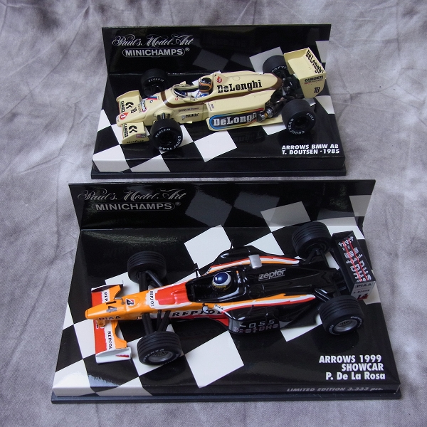 実際に弊社で買取させて頂いたMINICHAMPS/ミニチャンプス スケール 1/43 SHOWCAR/ARROWS BMW A8等 4点SET の画像 2枚目