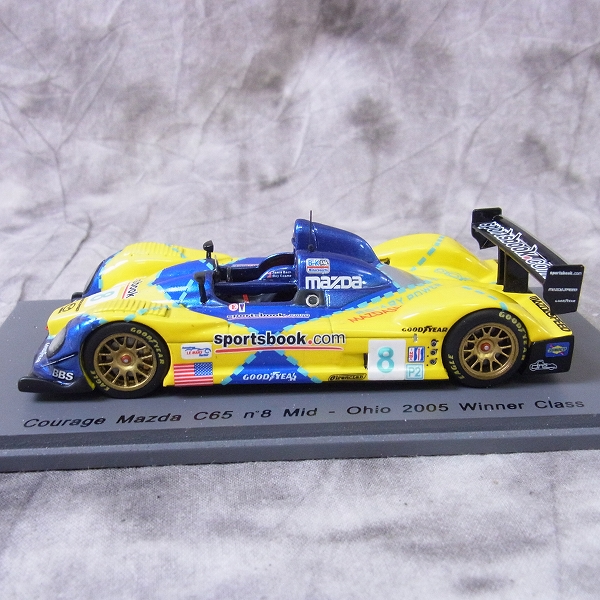 実際に弊社で買取させて頂いたSPARK/スパーク 1/43 ミニカー Courage Mazda C65 #8 Mid Ohio 2005/S0136 の画像 1枚目