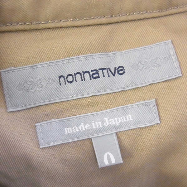 実際に弊社で買取させて頂いたnonnative/ノンネイティブ ノーカラー ジャケット/0の画像 2枚目