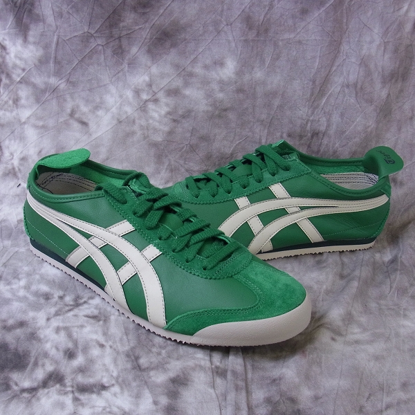 Onitsuka Tiger/オニツカタイガー MEXICO 66 緑×白系 THL7C2/27.5の