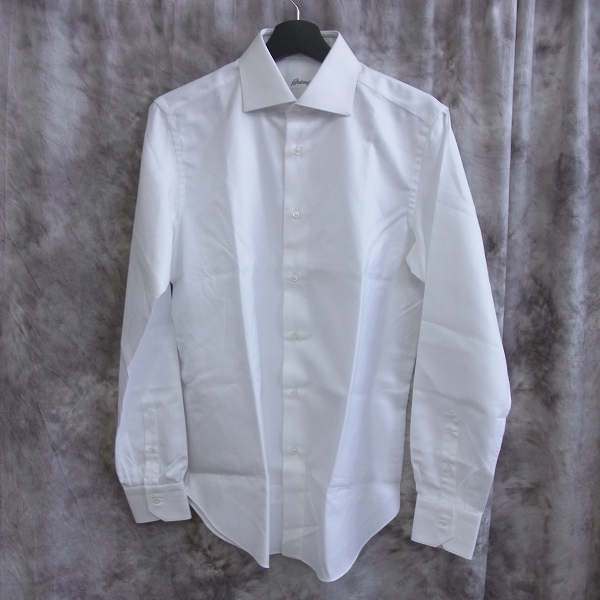 実際に弊社で買取させて頂いたBrioni/ブリオーニ コットン 長袖 ドレスシャツ ホワイト 39/15.5