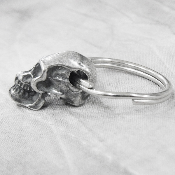 実際に弊社で買取させて頂いた★NECROMANCE/ネクロマンス Mean Skull Keyring ミーン スカル キーリング/頭蓋骨の画像 2枚目