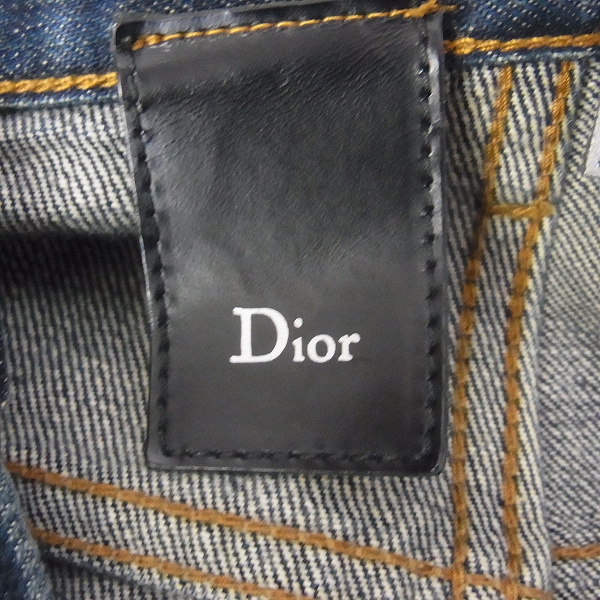 実際に弊社で買取させて頂いたDior HOMME/ディオールオム ボタンフライ デニムパンツ 8H3110530184/30の画像 2枚目