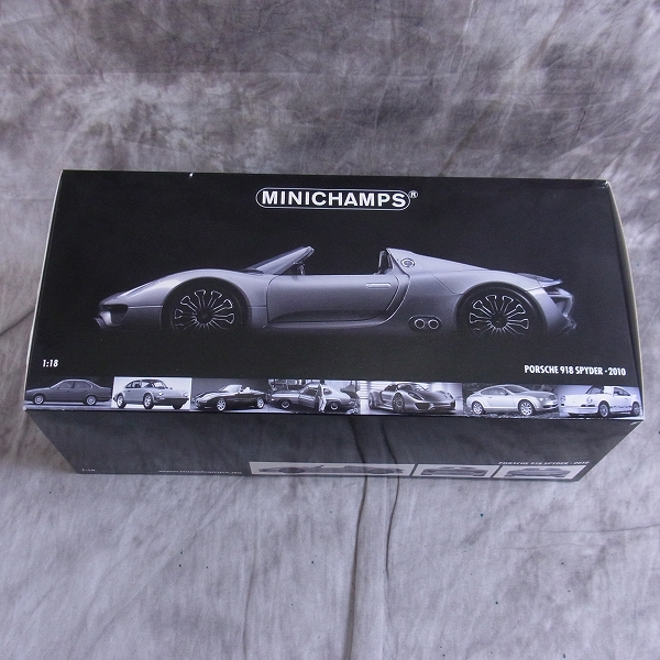 実際に弊社で買取させて頂いた【未使用】MINICHAMPS/ミニチャンプス ポルシェ 918 スパイダー ミニカー 1/18の画像 4枚目