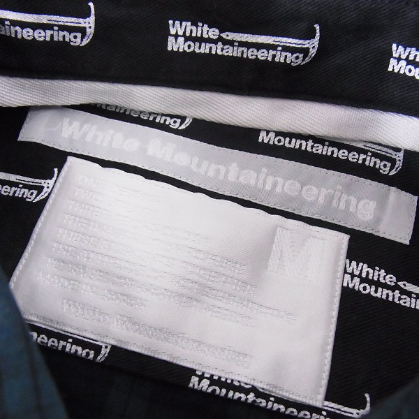 実際に弊社で買取させて頂いたWhiteMountaineering/ホワイトマウンテニアリング チェックシャツ/Mの画像 2枚目