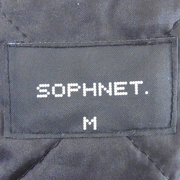 実際に弊社で買取させて頂いたSOPHNET/ソフネット 牛革 レザーシングルライダースジャケット/Mの画像 2枚目