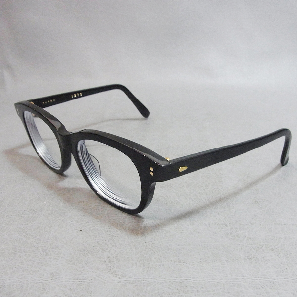 実際に弊社で買取させて頂いた★HAKUSAN MEGANE/白山眼鏡店 1975年復刻版 メガネフレーム/眼鏡 黒