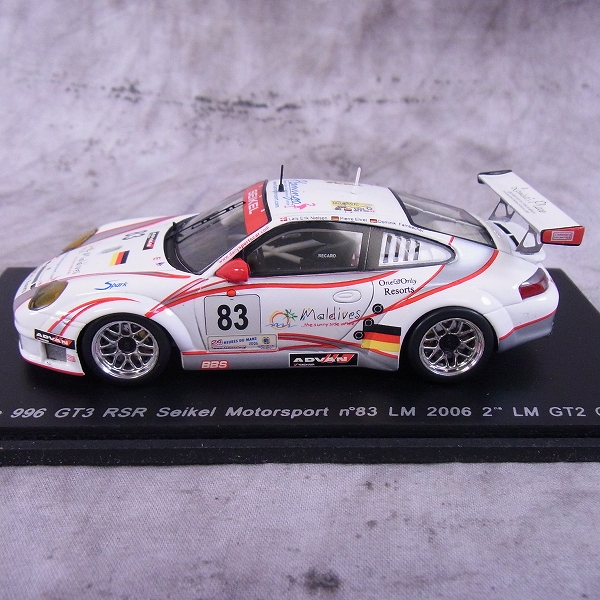 実際に弊社で買取させて頂いたSPARK/スパーク 1/43 ミニカー ポルシェ 996GT3RSR Seikei ＃83 ルマン2006/S0971 の画像 1枚目