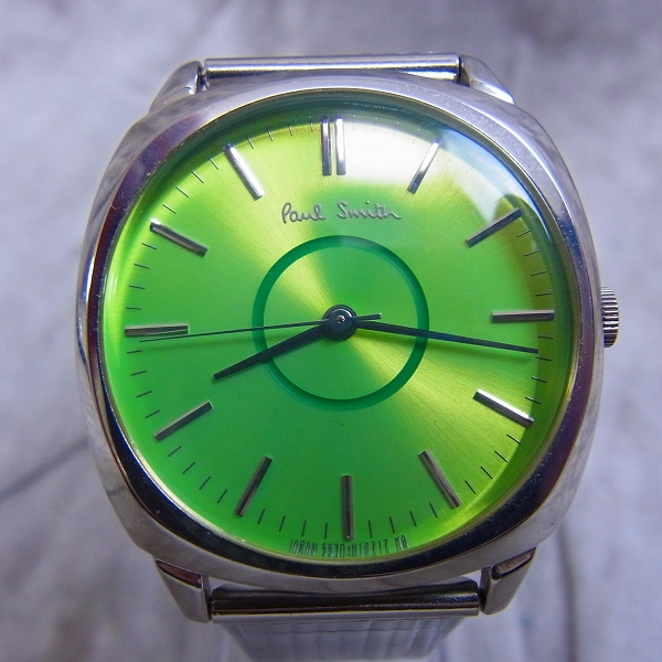 Paul Smith/ポールスミス 腕時計 グリーン文字盤 5530-F52258【電池