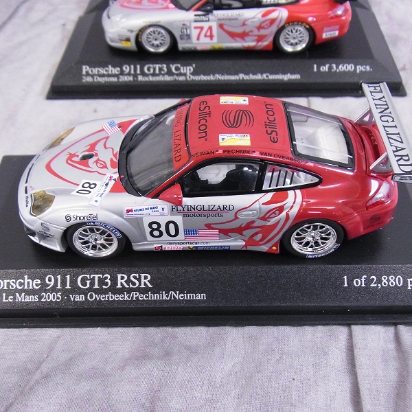 実際に弊社で買取させて頂いたMINICHAMPS/ミニチャンプス 1/43 ミニカー ポルシェ911 GT3 RSRほか 5点SETの画像 3枚目