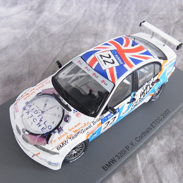 実際に弊社で買取させて頂いたSPARK/スパーク 1/43 ミニカー BMW 320 iP.Y. #22 ETCC 2002/S0407