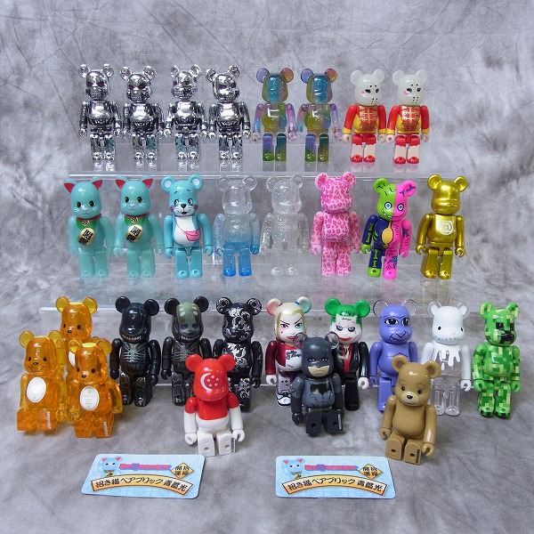 実際に弊社で買取させて頂いたBE@RBRICK/ベアブリック ターミネーター/マーベル/テッド他 1-6/30点SET