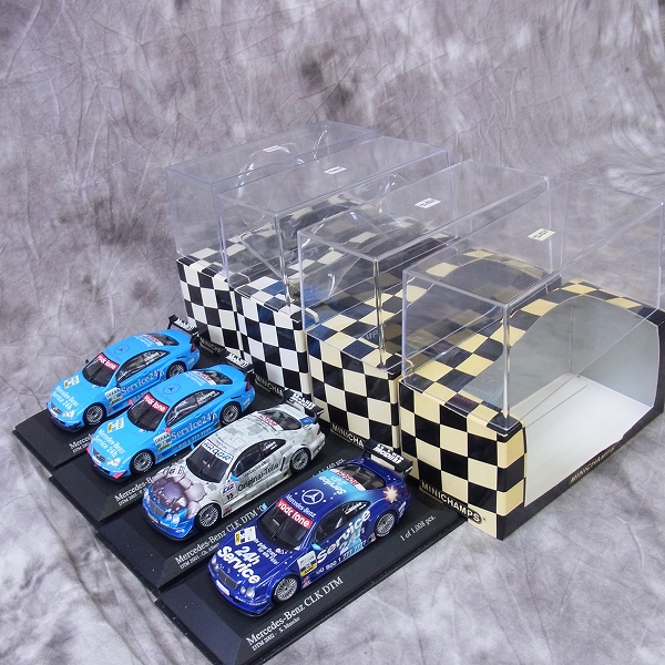 実際に弊社で買取させて頂いたMINICHAMPS/ミニチャンプス 1/43 ミニカー メルセデスベンツ CLK DTM 01等 4点SETの画像 3枚目