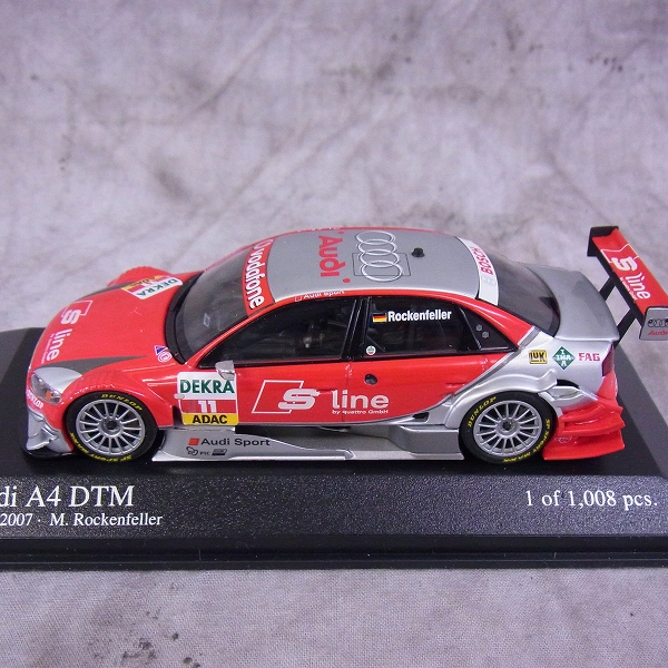 実際に弊社で買取させて頂いたMINICHAMPS/ミニチャンプス 1/43 ミニカー Audi DTM/アウディ 銀赤 4点SETの画像 5枚目