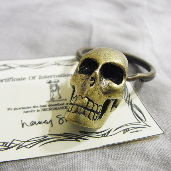 実際に弊社で買取させて頂いた★NECROMANCE/ネクロマンス Brass Skull Keyring ブラス スカルキーリング 頭蓋骨の画像 0枚目