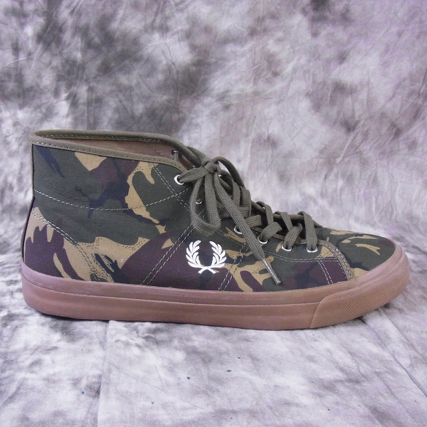 実際に弊社で買取させて頂いたFRED PERRY/フレッドペリー Kendrick Mid Camo/ケンドリック ミッド カモフ柄 27.0の画像 4枚目