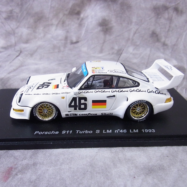 実際に弊社で買取させて頂いたSPARK/スパーク 1/43 ミニカー ポルシェ911ターボS LM 1993年 ル・マン24 #46 /S1931の画像 1枚目