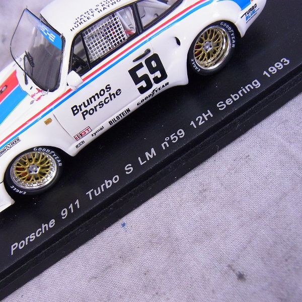 実際に弊社で買取させて頂いたSPARK/スパーク 1/43 ミニカー PORSCHE 911 TURBO LM #59 /S1934の画像 2枚目