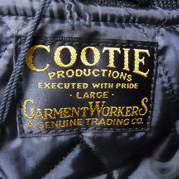 実際に弊社で買取させて頂いたCOOTIE/クーティー 15AW 1st place jacket スタジャン ブラック×バーガンディ Lの画像 4枚目