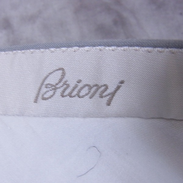 実際に弊社で買取させて頂いたBrioni/ブリオーニ ウール スラックスパンツ グレー 46/Rの画像 2枚目