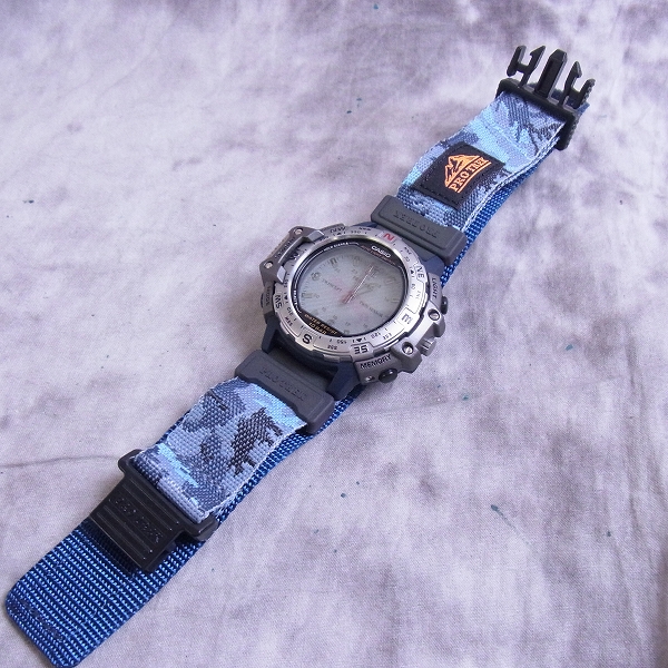 CASIO/カシオ PROTREK/プロトレック PRT-50WVJ-2AT オオカミ 迷彩柄 ...