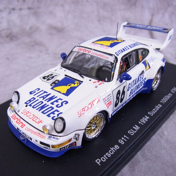 実際に弊社で買取させて頂いたSPARK/スパーク 1/43 ミニカー ポルシェ 911 SLM 1994 鈴鹿#86 KBS060