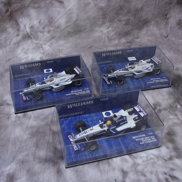 実際に弊社で買取させて頂いたMINICHAMPS/ミニチャンプス 1/43 WILLIAMS BMW FW22等 3点SETの画像 4枚目