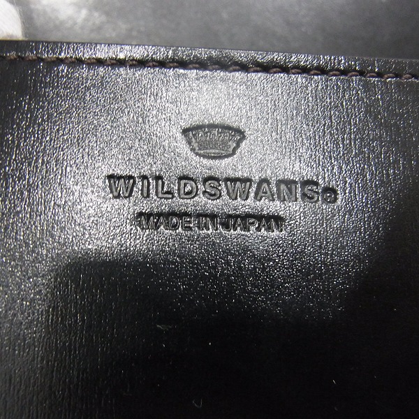 実際に弊社で買取させて頂いた★WILDSWANS/ワイルドワンズ/クリスペルウェイブ ロングウォレット/財布 ブラックの画像 8枚目