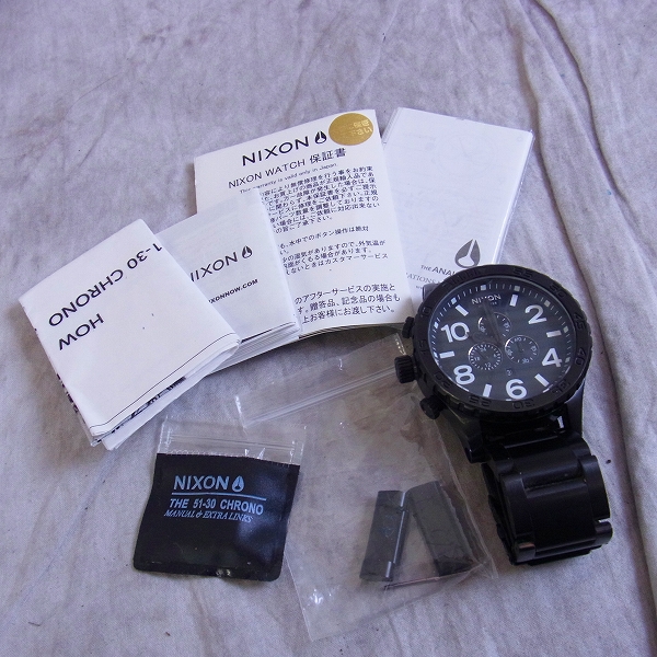 NIXON/ニクソン SIMPLIFY THE 51-30 クロノグラフ オールブラック/腕時計の買取実績 - ブランド買取専門店リアクロ