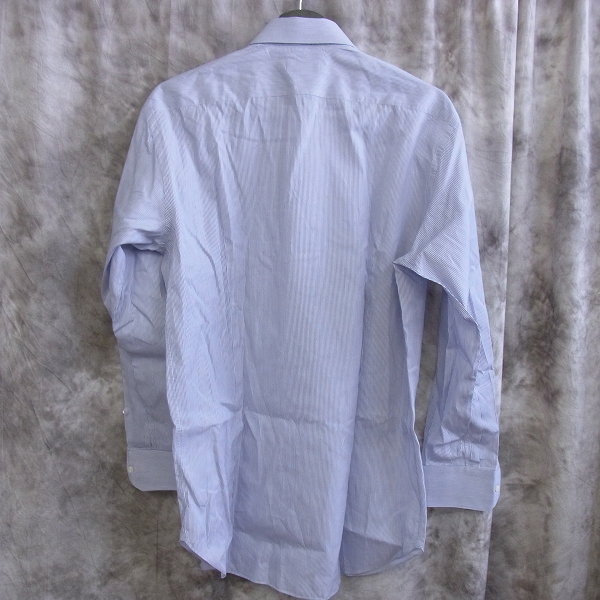 実際に弊社で買取させて頂いたBrioni/ブリオーニ ストライプ コットン ドレスシャツ 41/16の画像 1枚目