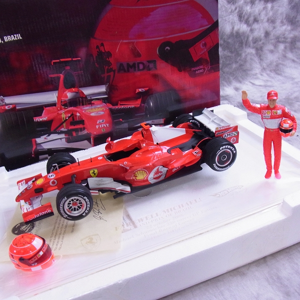 実際に弊社で買取させて頂いた【未使用】Hot Wheels/ホットウィール Ferrari 248 F1 21.10.2006 SAO PAULO フェラーリ 1/18