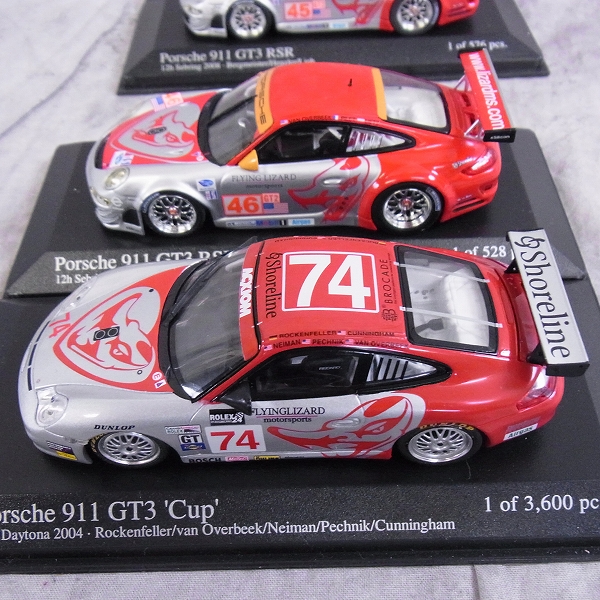 実際に弊社で買取させて頂いたMINICHAMPS/ミニチャンプス 1/43 ミニカー ポルシェ911 GT3 RSRほか 5点SETの画像 2枚目