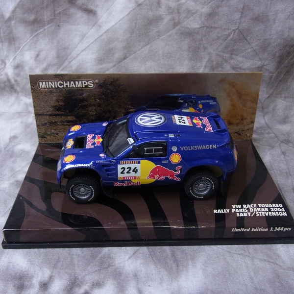 実際に弊社で買取させて頂いたMINICHAMPS/ミニチャンプス 1/43 VW RACE TOUARE RALLYE POR LA PAMPAS 2005等 4点SETの画像 3枚目